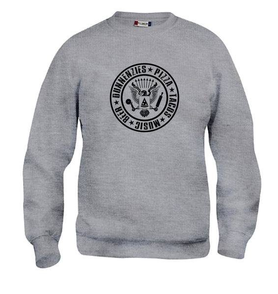 Grey Crewneck Pizza Ramones Sweater